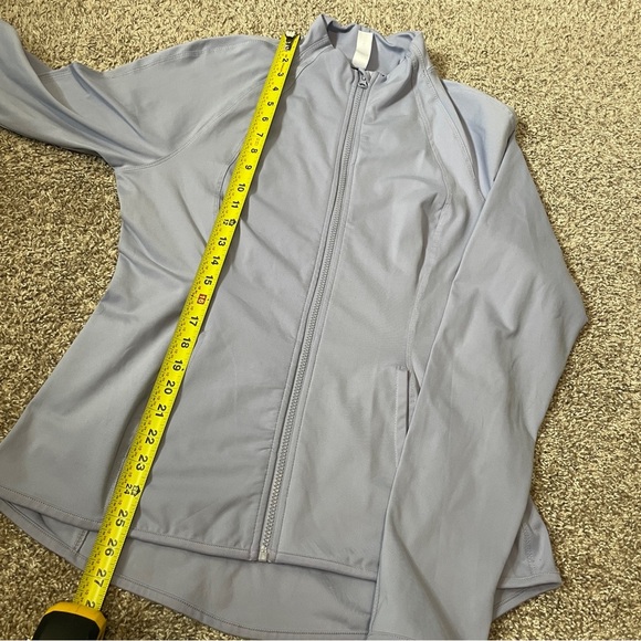 Yogalicious | Women’s Athletic Zip-Up Jacket | Lavender/Periwinkle - Picture 5 of 7